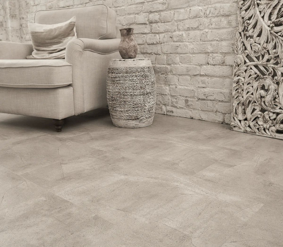 Виниловый ламинат Vinilam Ceramo Stone 61603 Бетонная смесь